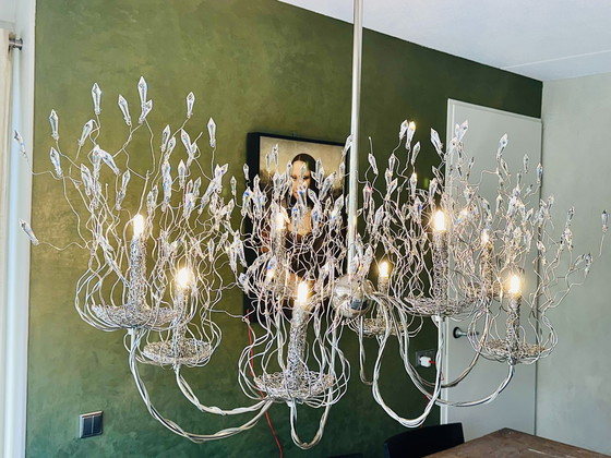 Image 1 of Chandelier à pendentifs en cristaux Swarovski 130 Cm X 70 Cm