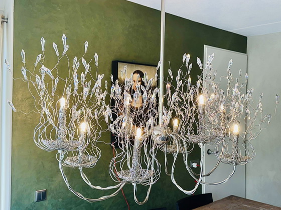 Image 1 of Chandelier à pendentifs en cristaux Swarovski 130 Cm X 70 Cm