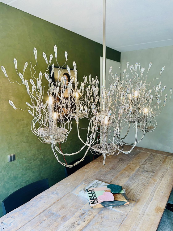 Image 1 of Chandelier à pendentifs en cristaux Swarovski 130 Cm X 70 Cm