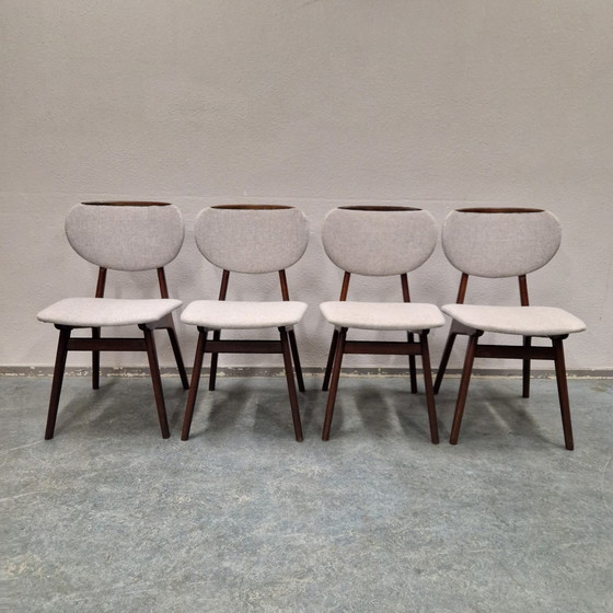 Image 1 of Ensemble de 4 chaises de salle à manger vintage