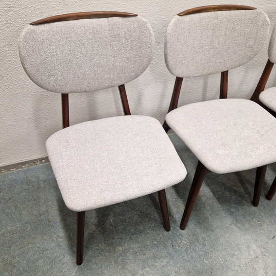 Image 1 of Ensemble de 4 chaises de salle à manger vintage