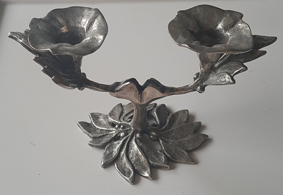 Image 1 of Chandelier à deux bras en forme de fleur, 1960S