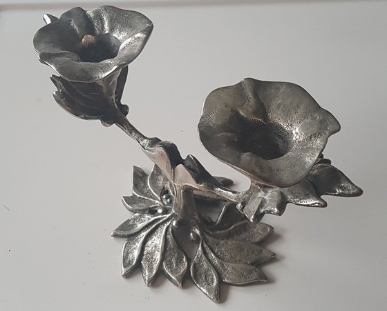 Image 1 of Chandelier à deux bras en forme de fleur, 1960S