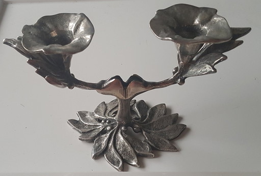 Chandelier à deux bras en forme de fleur, 1960S