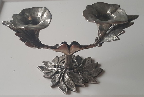 Image 1 of Chandelier à deux bras en forme de fleur, 1960S