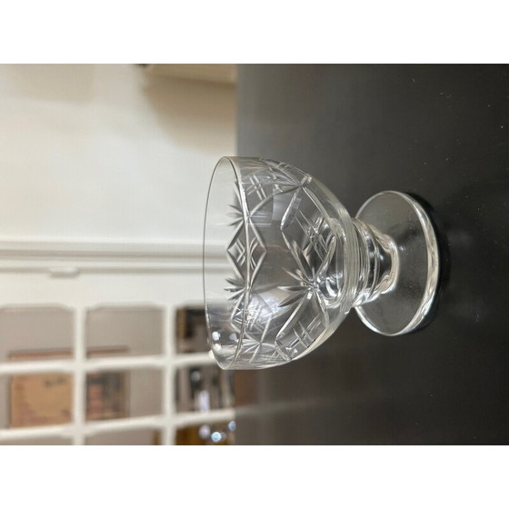 Image 1 of Ensemble de verres ciselés vintage, 1950