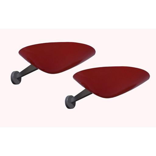 Paire d'appliques vintage par Giuseppe Ostuni, Arteluce, O-Luce Italie 1945
