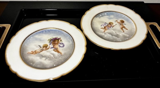 Image 1 of 2 assiettes décorées