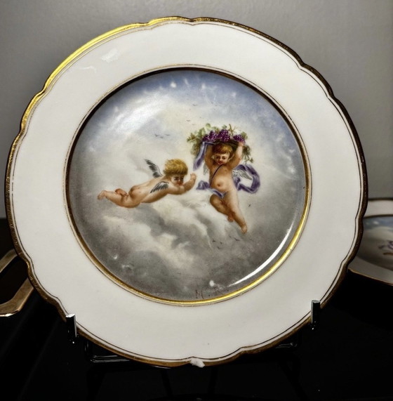 Image 1 of 2 assiettes décorées