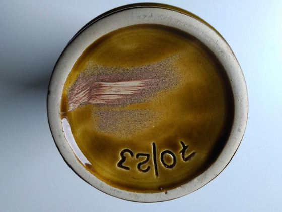 Image 1 of Ilkra Edelkeramik J.L. Knödgen Vase avec décor floral en relief