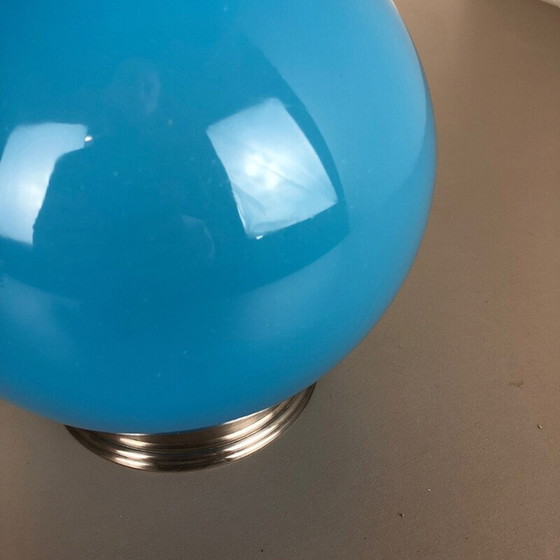 Image 1 of Lampe de table vintage "bleue" en verre opalin de Murano par Cenedese Vetri, 1960