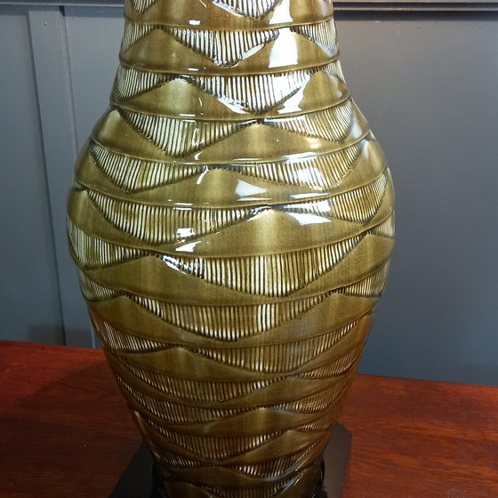 Image 1 of Lampe de table vintage en céramique