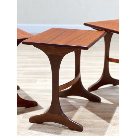 Image 1 of Tables gigognes vintage en teck pour G-Plan, Angleterre 1960