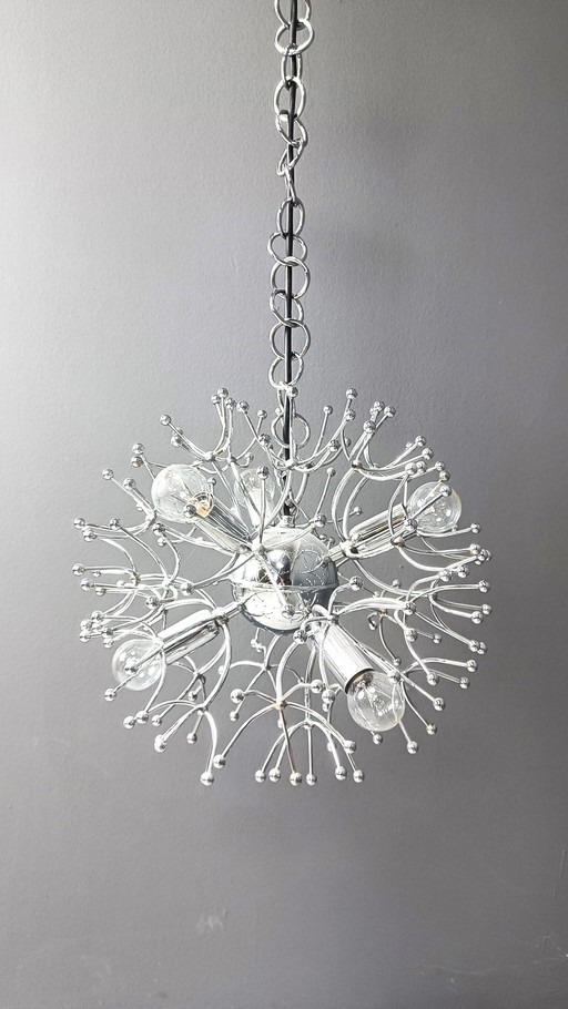 Lustre Sputnik de Sciolari, années 1960