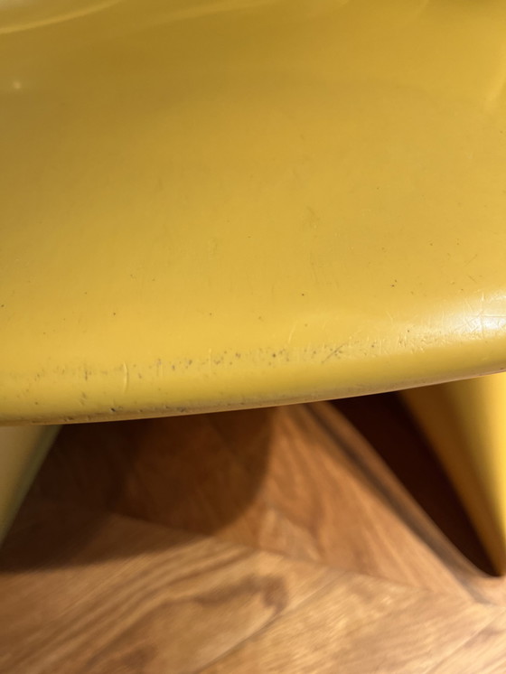 Image 1 of Chaise haute Casalino Yellow Space Age