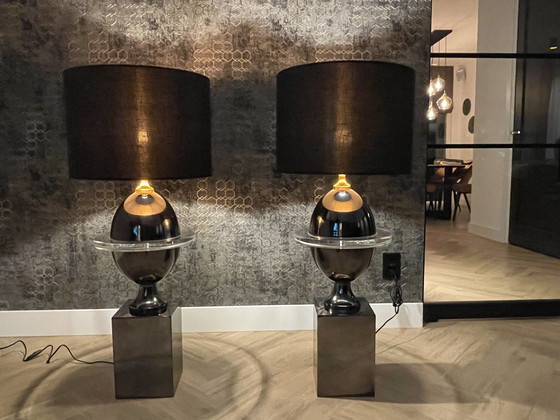 Image 1 of 2x Bronze Exclusive Table Lamps