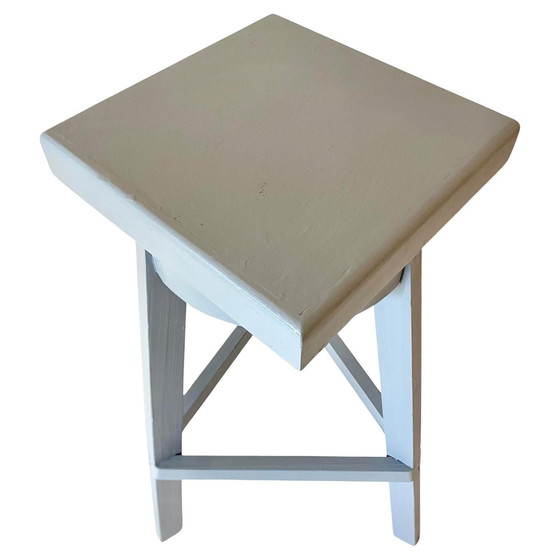 Image 1 of 1X Grand piédestal en bois vintage, Italie 1950S