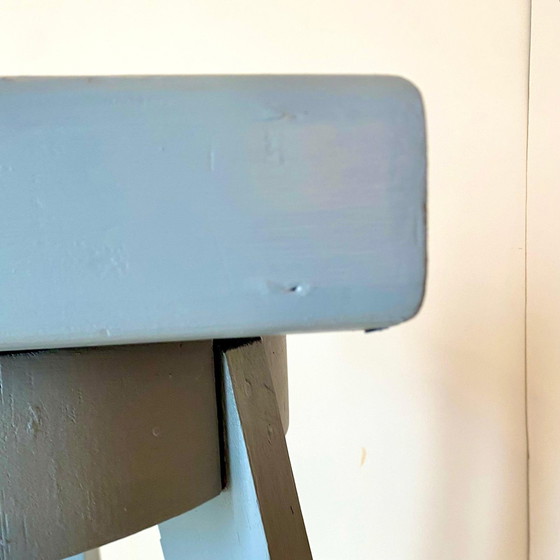 Image 1 of 1X Grand piédestal en bois vintage, Italie 1950S