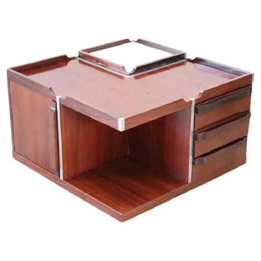 Table basse carrée de rangement, Italie 1960S