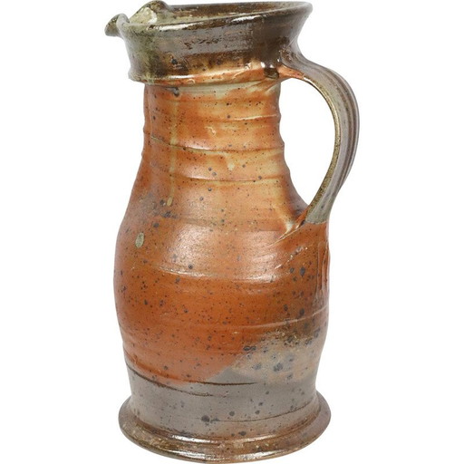 Vase pichet en grès Pedley vintage de La borne, 1970