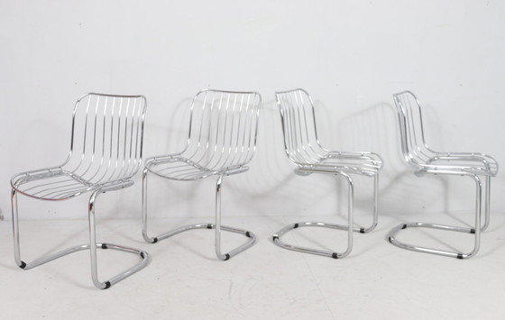 Image 1 of 4 Chaises avec accoudoirs, Italie, années 1970