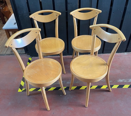 Lot De 4 Chaises Baumann Années 80