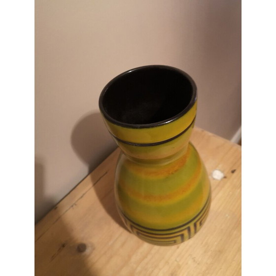 Image 1 of Mid century vase Elchinger, France 1950-1960