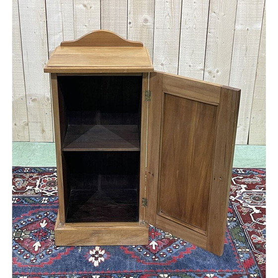 Image 1 of Table de chevet anglaise vintage en bois satiné, années 1930