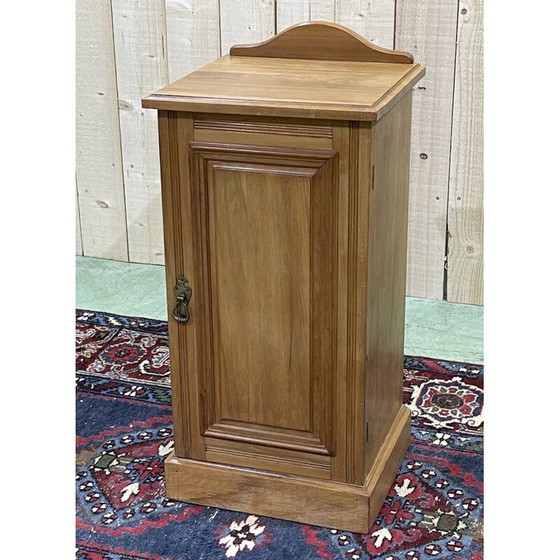 Image 1 of Table de chevet anglaise vintage en bois satiné, années 1930