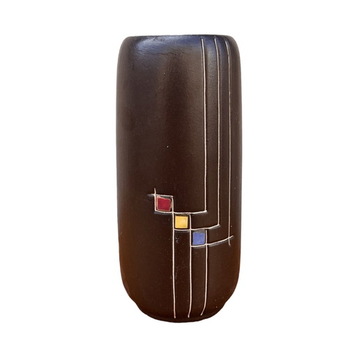 Vase en céramique Veb Haldensleben, Allemagne, 1970S.