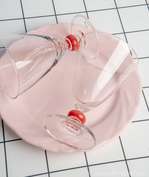 2 verres à tulipe vintage