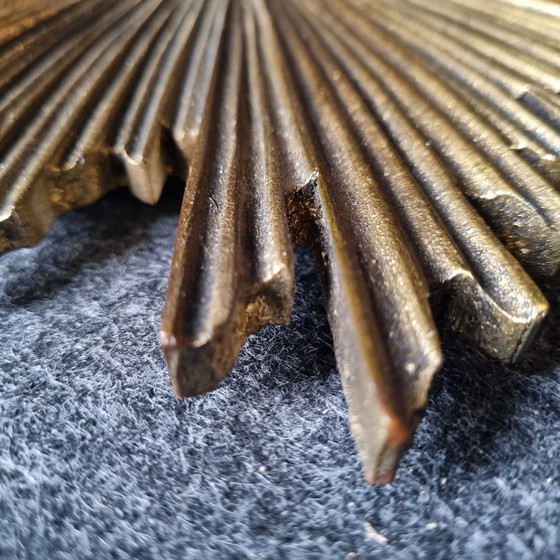 Image 1 of Miroir Soleil Années 70 avec Miroir Bombé