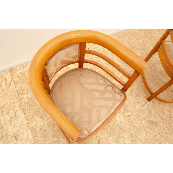 Image 1 of Paire de fauteuils vintage en bois courbé, Autriche 1920