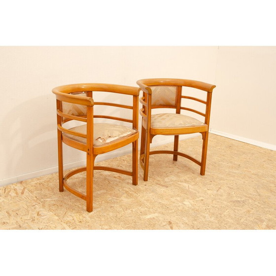Image 1 of Paire de fauteuils vintage en bois courbé, Autriche 1920