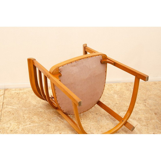 Image 1 of Paire de fauteuils vintage en bois courbé, Autriche 1920