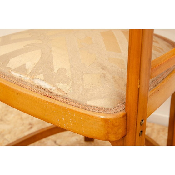 Image 1 of Paire de fauteuils vintage en bois courbé, Autriche 1920
