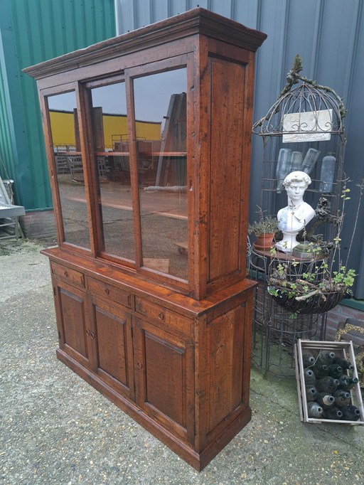 Vitrine en teck, Buffet,