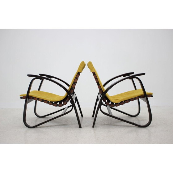 Image 1 of Paire de fauteuils vintage en bois de Jan Vanek Bentwood, République tchèque 1940