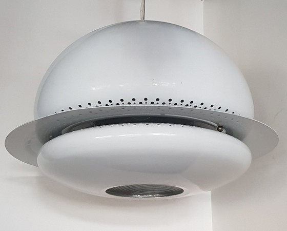 Image 1 of Lampe suspendue vintage blanche par Tobia & Afra Scarpa pour Flos