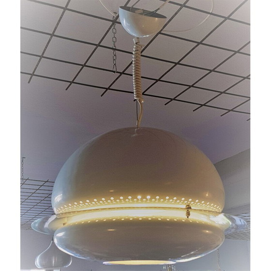 Image 1 of Lampe suspendue vintage blanche par Tobia & Afra Scarpa pour Flos