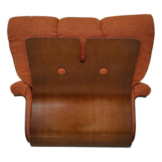 Image 1 of Paire de fauteuils orange du Mid Century, Italie années 1960