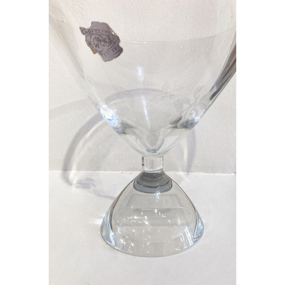 Image 1 of Vase en verre vintage par Charles Graffart pour Val Saint Lambert, Belgique 1950