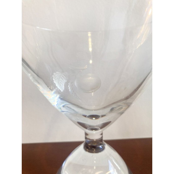 Image 1 of Vase en verre vintage par Charles Graffart pour Val Saint Lambert, Belgique 1950