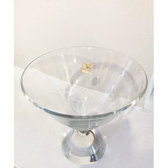 Image 1 of Vase en verre vintage par Charles Graffart pour Val Saint Lambert, Belgique 1950