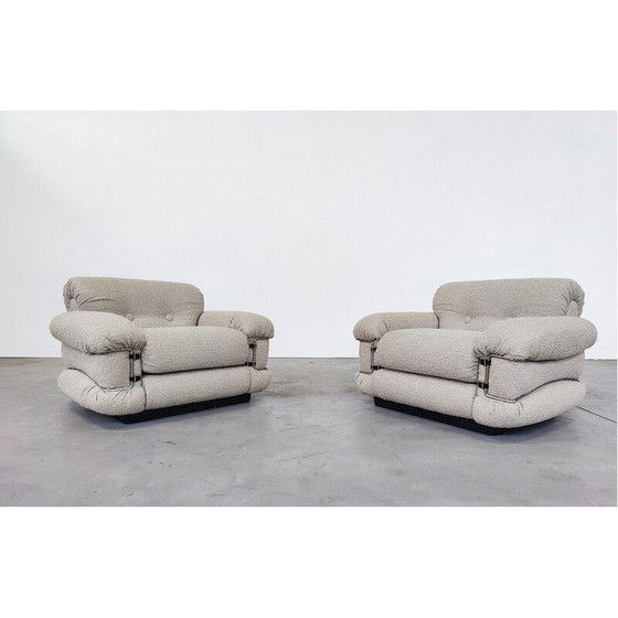 Image 1 of Paire de fauteuils italiens du milieu du siècle dernier