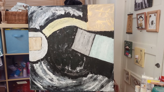 Image 1 of Tineke Van Steenbergen Abstrait 11, 100 X 100 cm