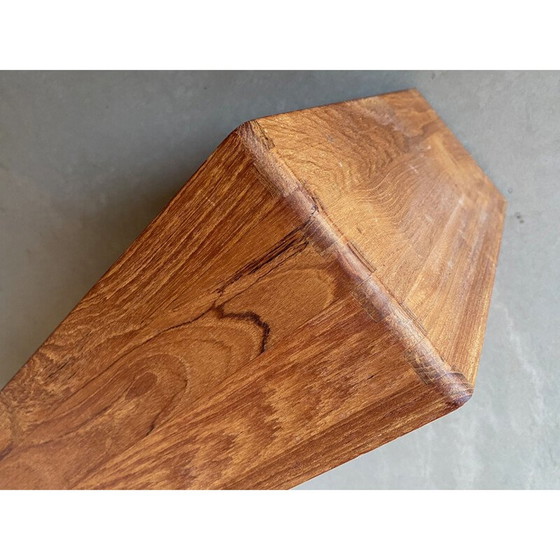 Image 1 of Mini étagère vintage scandinave en teck massif, 1960