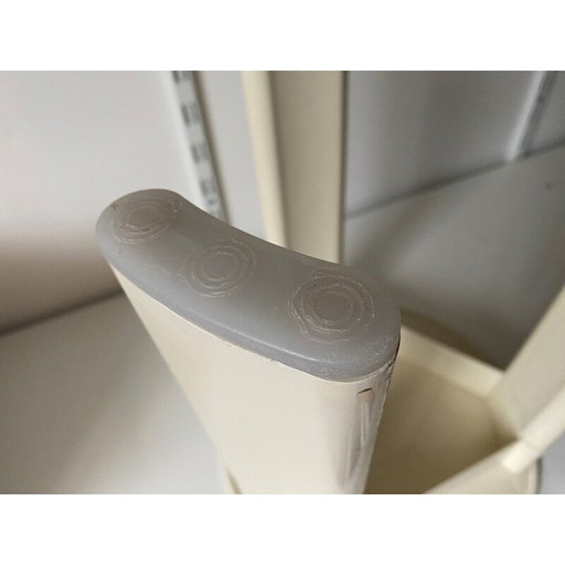 Tabouret démontable blanc vintage par Olaf Von Bohr, 1970