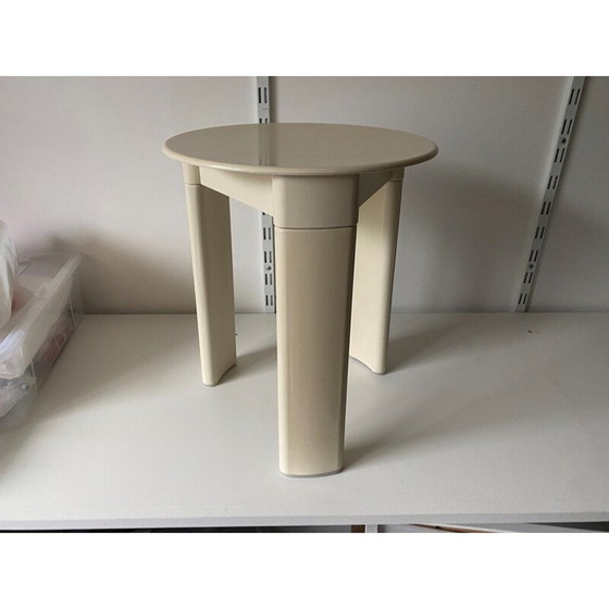 Image 1 of Tabouret démontable blanc vintage par Olaf Von Bohr, 1970