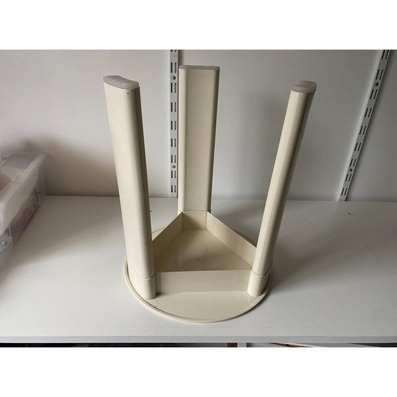 Image 1 of Tabouret démontable blanc vintage par Olaf Von Bohr, 1970